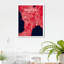 Manille, carte de la ville, impression-977120916-977120915