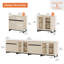 Commode 4 en 1 avec portes et 2 tiroirs, commode moderne avec tablette et base réglables, organisateurs de placard et armoire de rangement-722301159