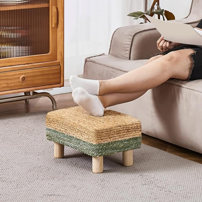 Repose-pieds rectangulaire avec repose-pieds