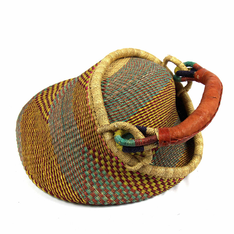 Très grand panier à herbe en éléphant, Couleurs mélangées