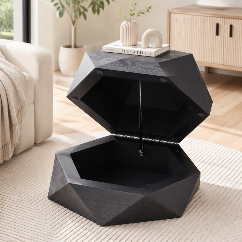Table basse 36,61 po, Noir