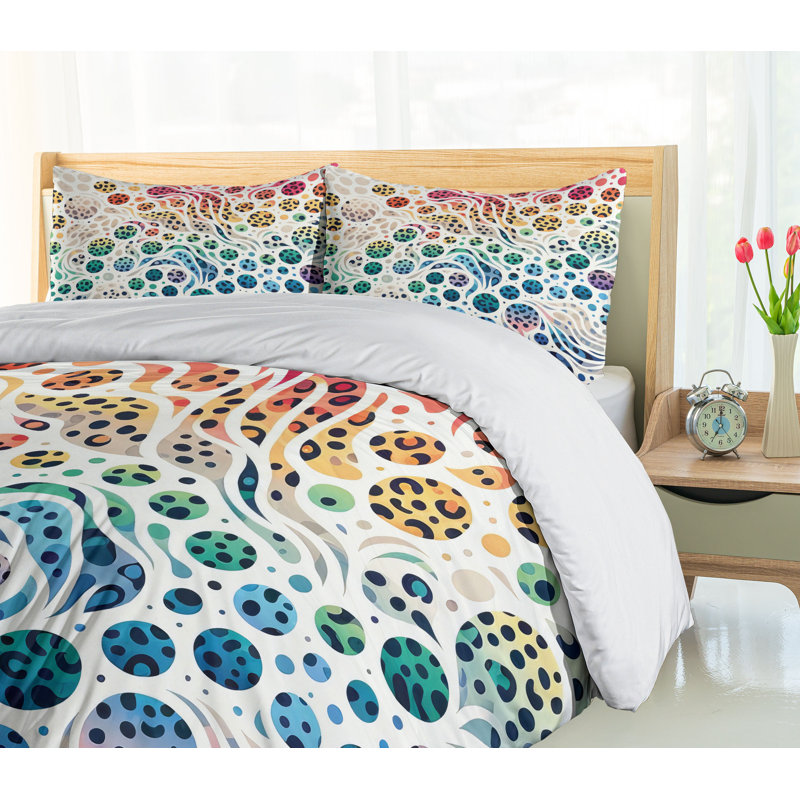 Leopard Print Duvet Cover, King Duvet Cover + 2 Standard Shams