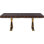 Woolum 43.25 " Rectangular with Stainless Steel Base Dining Table