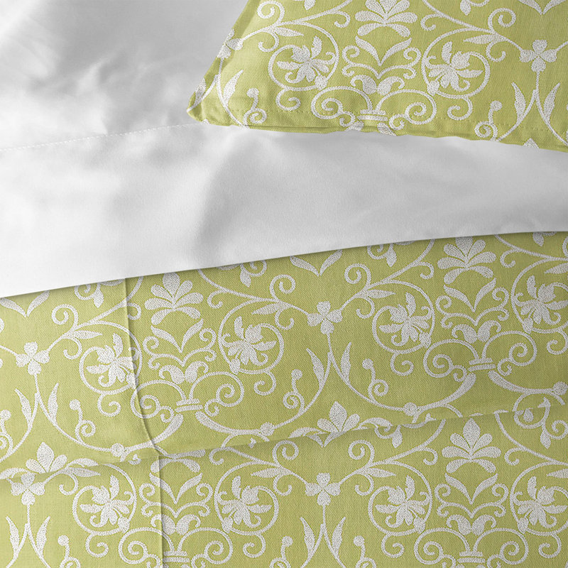 Ivory Cotton Queen Coverlet Set with Pillow Shams