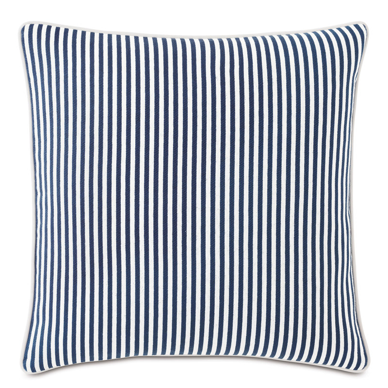 Housse et insert de coussin d'extérieur carré Villa, Bleu marine