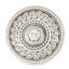 EDGAR BEREBI EMPIRE FLARED SHANK KNOB IN MATTE SILVER PLATE