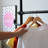 Telescopic Garment Rack, Heavy Duty Design Movable DIY By Hand No Damage To Wall Ceiling Hanging Rail, 31-47In Wide Adjustable, 120 Kilogram Loading, Reach Hook Included-114196697