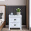 19 Inch Wide Particle Board Night Stand Classic End Table With USB And Type-C Charging Station