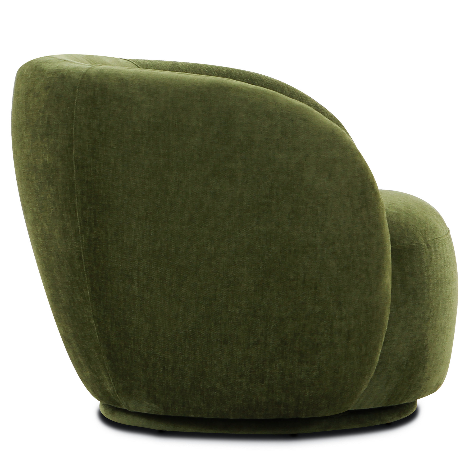 Neilson Swivel Upholstered Lounge Chair, Distressed Green Velvet