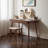 Vintage walnut colored solid wood study desk-1819137403
