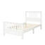 Lit plateforme en bois avec tête et pied de lit-724860696-724860679