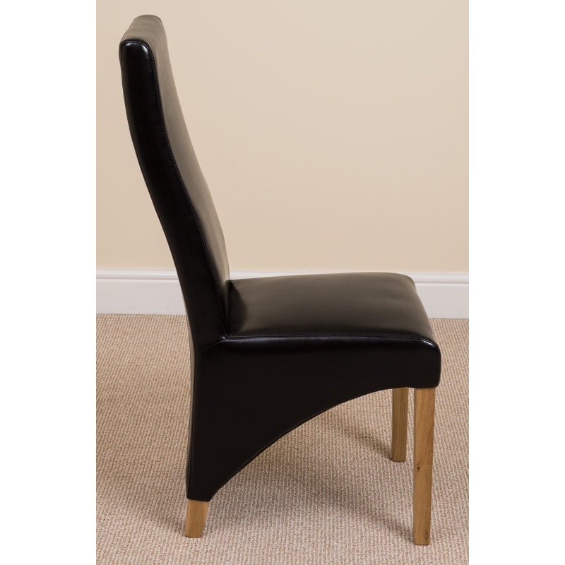 48cm H Upholstered Side Chair, Black