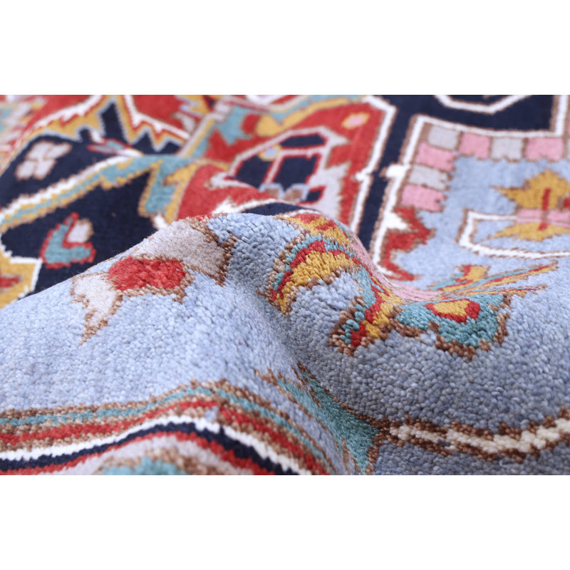 Tapis bleu Serapi Heritage Denim 8 pi 11 po x 12 pi 2 po