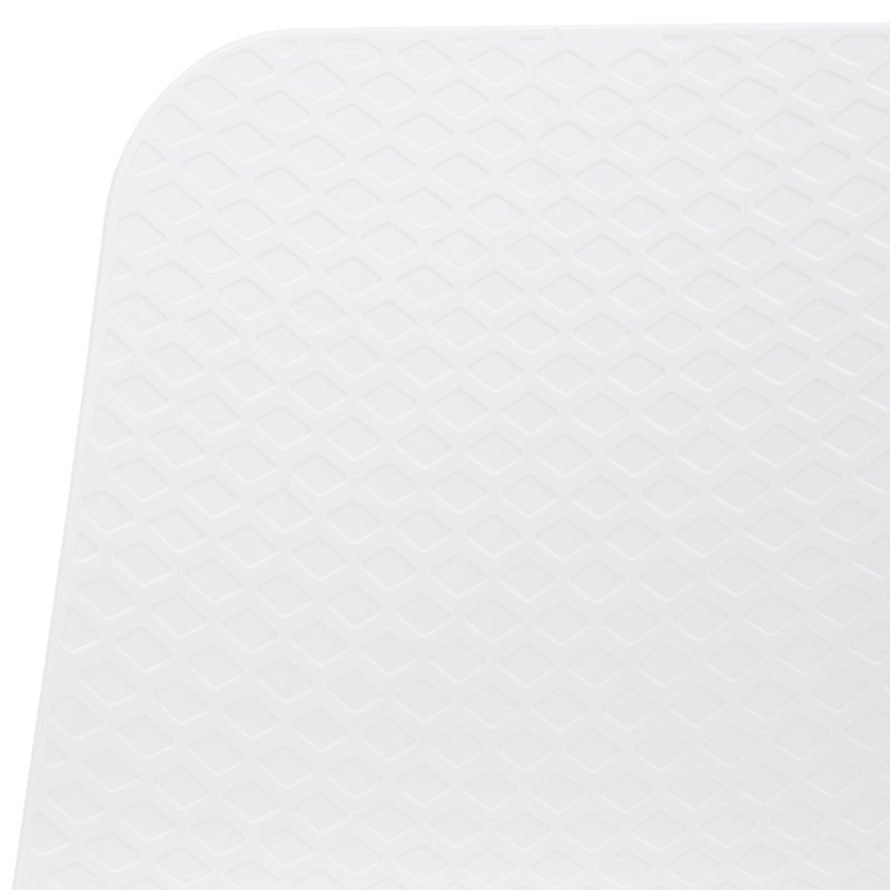 Chaise d'appoint Haddie, Blanc / Naturel