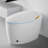 Unique Smart Toilet With Bidet Built In, Intelligent One Piece Toilet For Modern Bathroom, Auto Open/Close Seat, Foot Sensor, LED Display,Night Light, Warm Water & Dryer-122371664