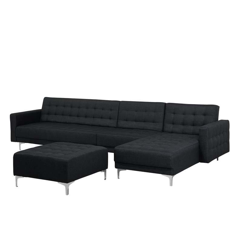 Finnegan 5 Seater Sofa Bed, Right Hand Facing, Graphite