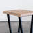Kingden Solid Wood Top End Table
