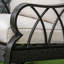 Chaise berçante confortable avec texture - berçant en aluminium, chaise d'extérieur kaki, design confortable. Courbe élégante, météo, plaisir