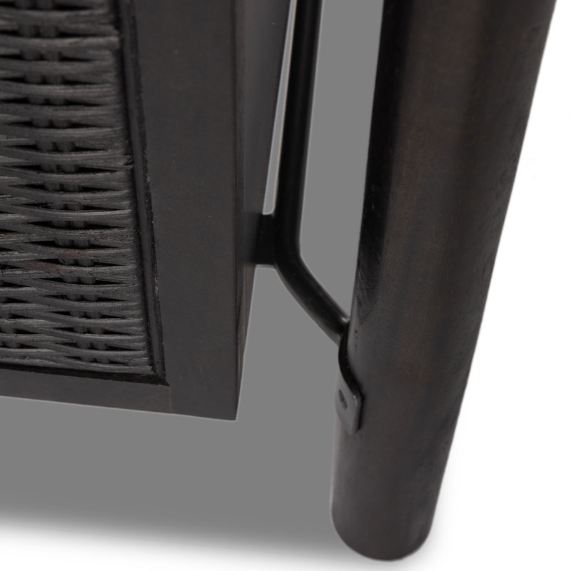 Veta 74'' W Solid Wood Sideboard, Black