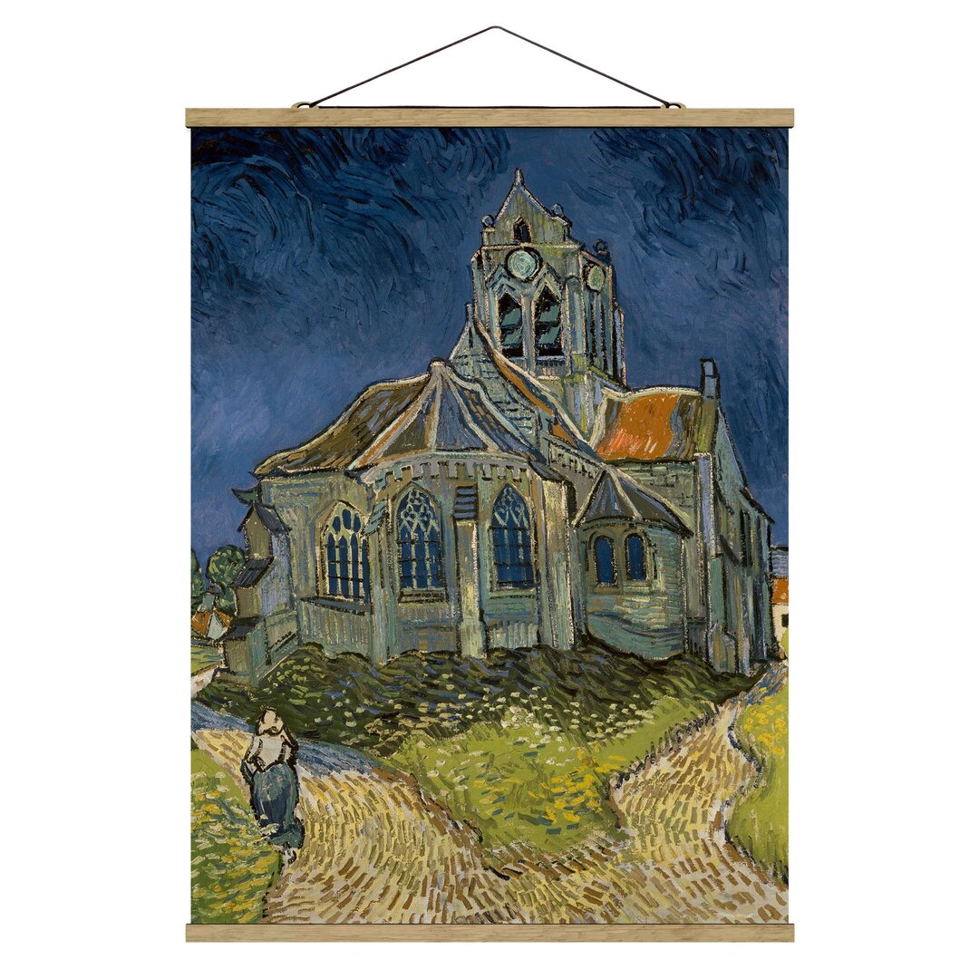 Stoffbild Kirche von Auivers-Sur-Oise von Vincent Van Gogh