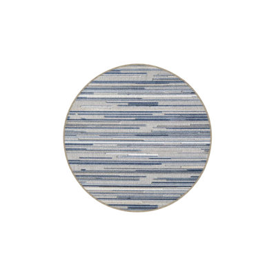 Tapis gris uni à rayures