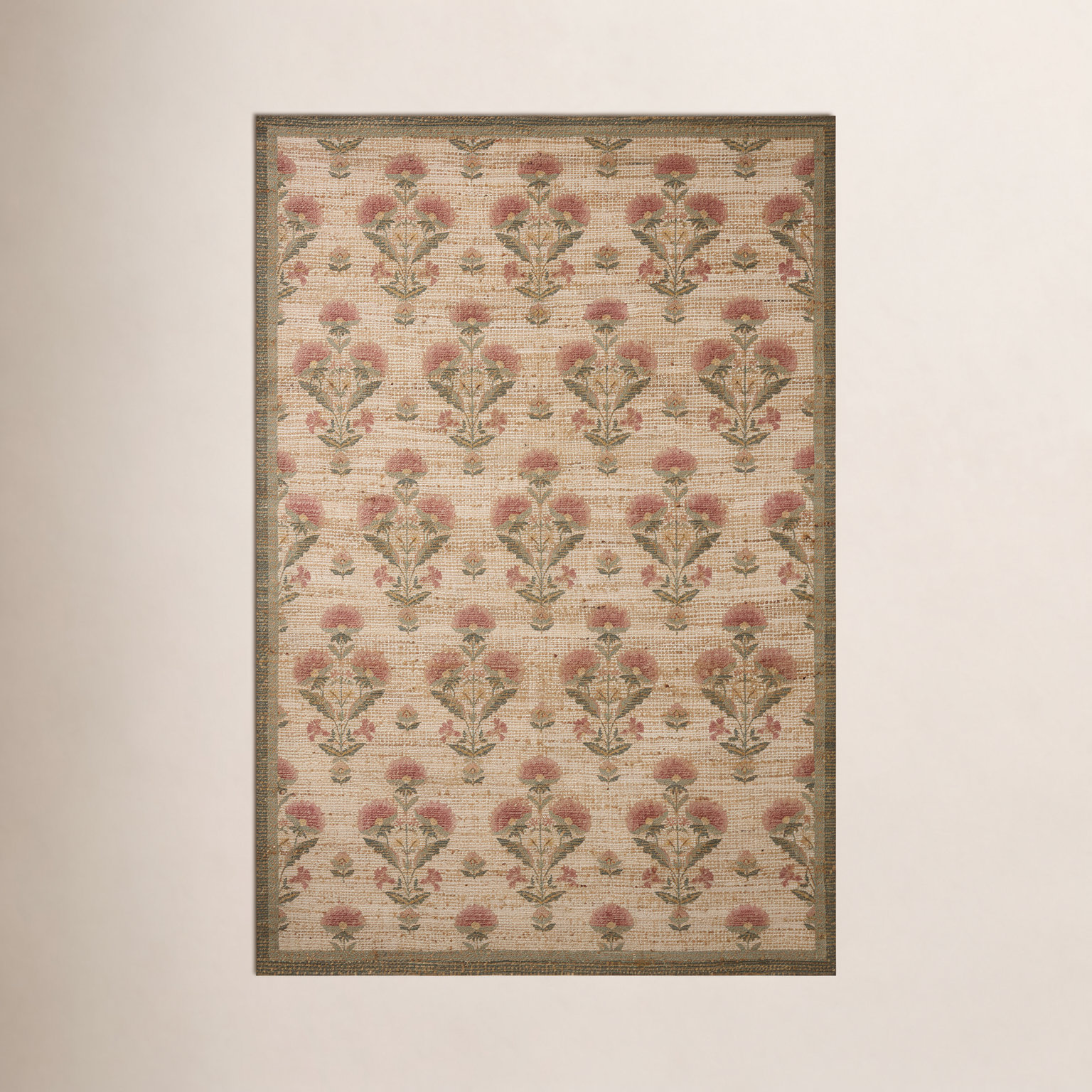 Chris Loves Julia x Loloi Rue Sage / Blush Area Rug, Rectangle 5' x 7'6"