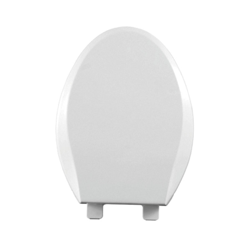 Siège de toilette allongé à ouverture lente avec couvercle