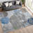 Machine Washable Indoor/Outdoor Keim ACN2381 Circles Rug-1909924943