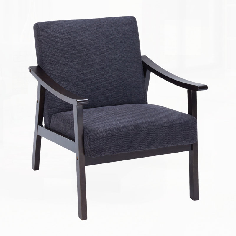 Chaise d'appoint moderne pour le salon, Noir antique