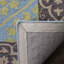 Tapis oriental en laine / coton crocheté à la main en coton / jaune Guzi-22531361