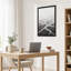 «Black and White River Delta with Birds», art mural sur toile-993639667
