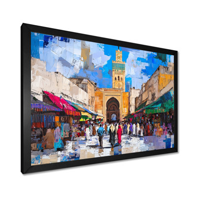 Décoration murale paysage marocain Fez