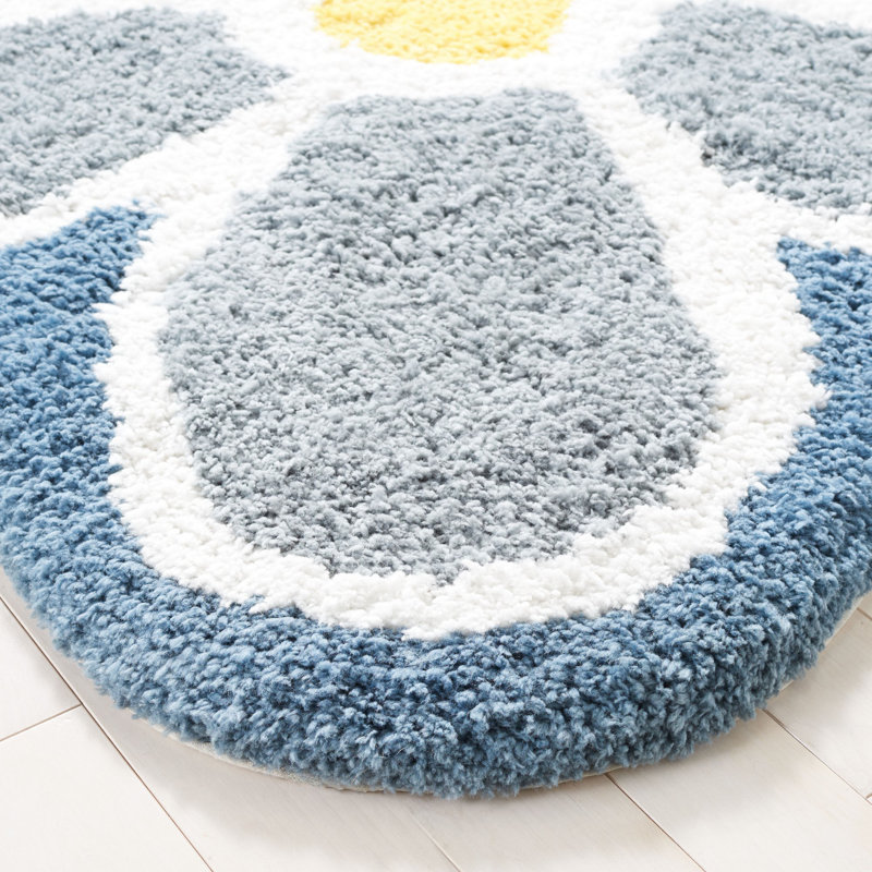 Jocile Novelty Hand Tufted Performance Rug, Round 5'