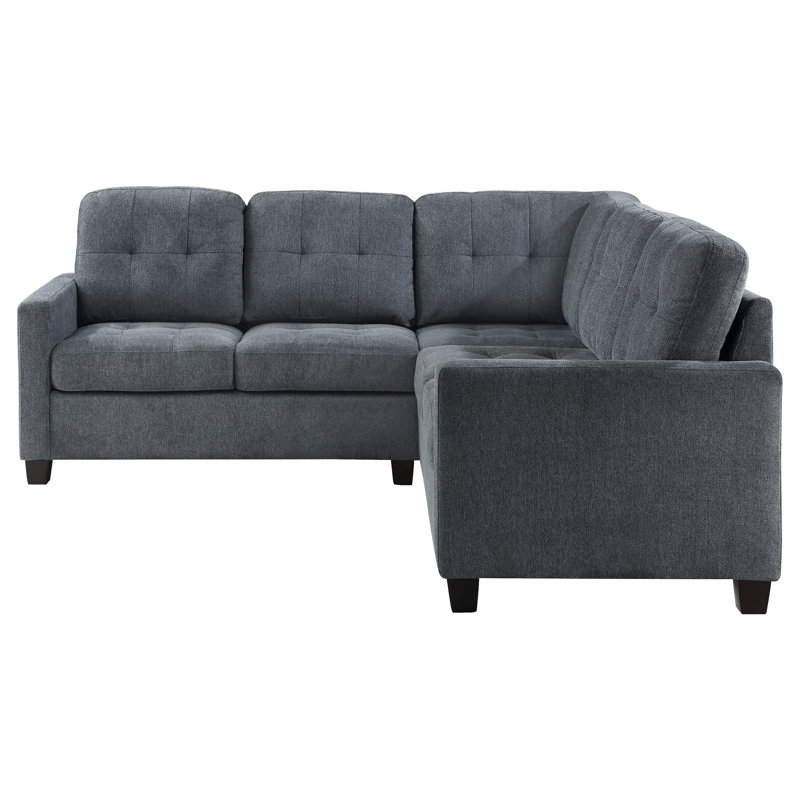Canapé modulaire rembourré 3 pièces Tereza, Gris