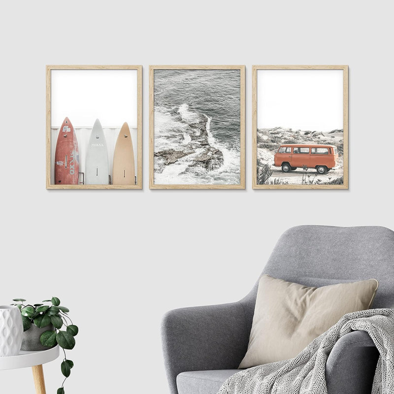Multicolore Coastal Beach IDEA4WALL, Naturel