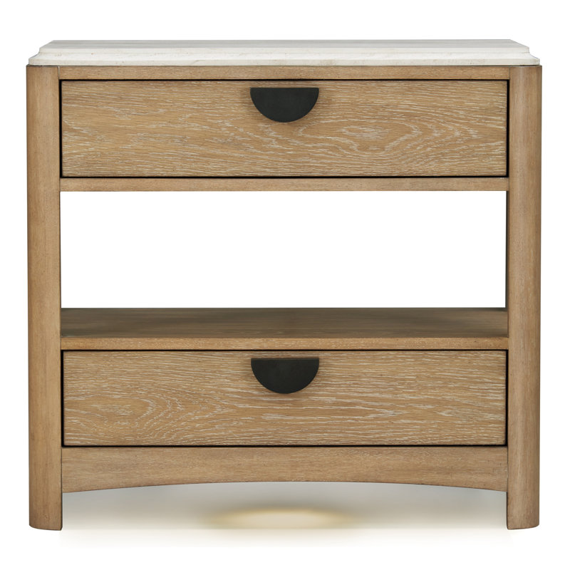 Table de chevet en bois massif Pula