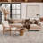 Valora Beige Medallion Machine Washable Flatweave Area Rug With Non-Slip Backing-1943318893