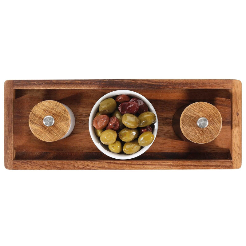 Plateau en bois d'acacia Lella Peak® Kaella, H 1,8 po x L 13 po x l 5 po