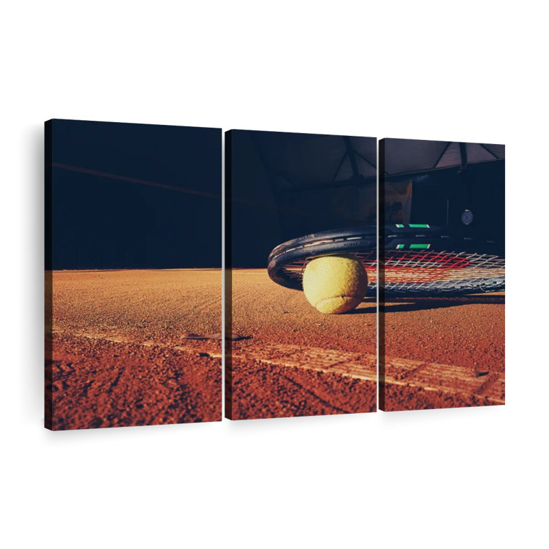 «Tennis Sport» sur toile, H 28 po x l 45 po x P 1,25 po