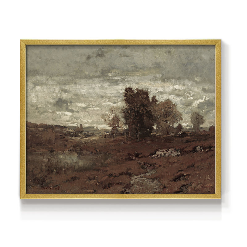 Paysages rétro-DLxxix-impression encadrée - réversible, H 8 po x l 10 po