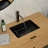 Rectangular Shape Sink, Ceramic Undermount Bathroom Sink With Overflow