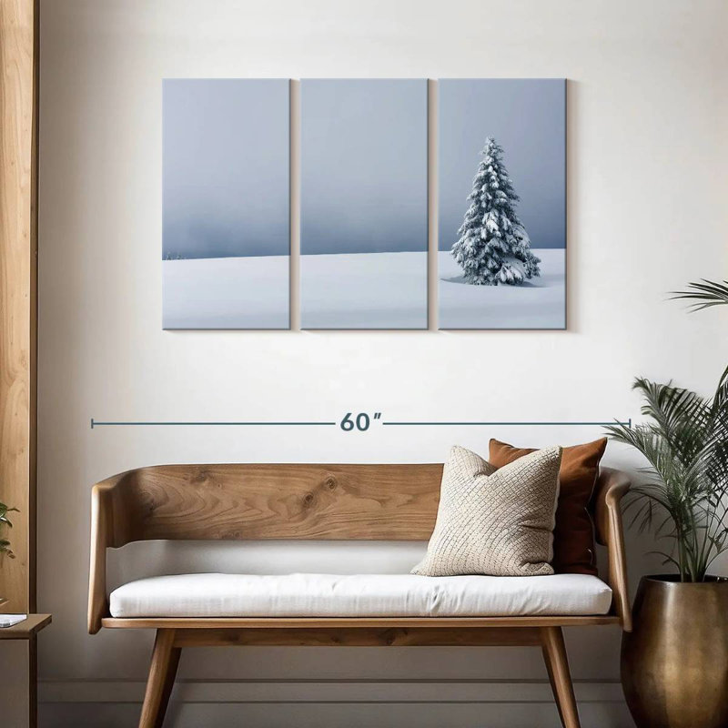 Harnek Snowy Tree, 28" H x 45" W