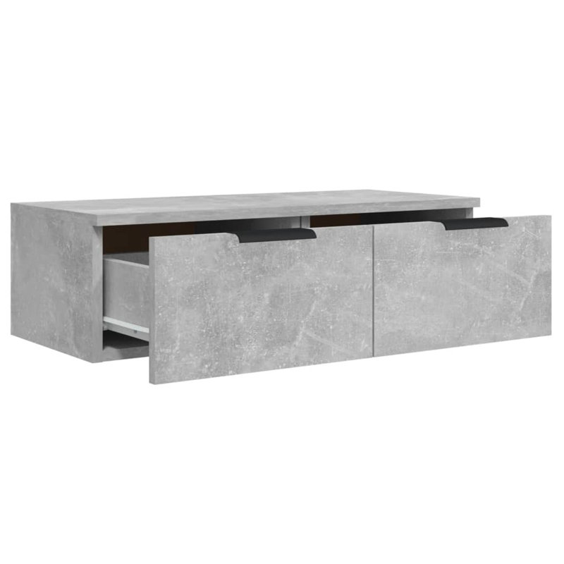 Izzey Unfinished Accent Cabinet with Fireplace Included, Concrete Grey