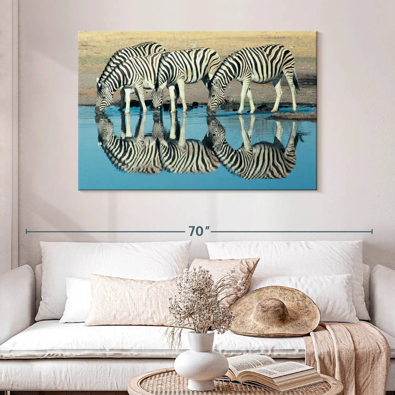 Brampt Etosha Burchell's Zebra, 32" H x 48" W