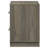 2-Drawer Nightstand Bedside Table Grey Oak