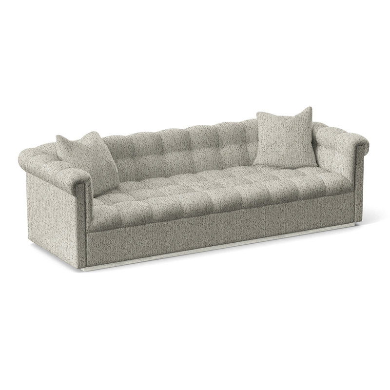 Thom Filicia Home 108" Nottingham Extended Sofa, Tuck Metal, Wrenn