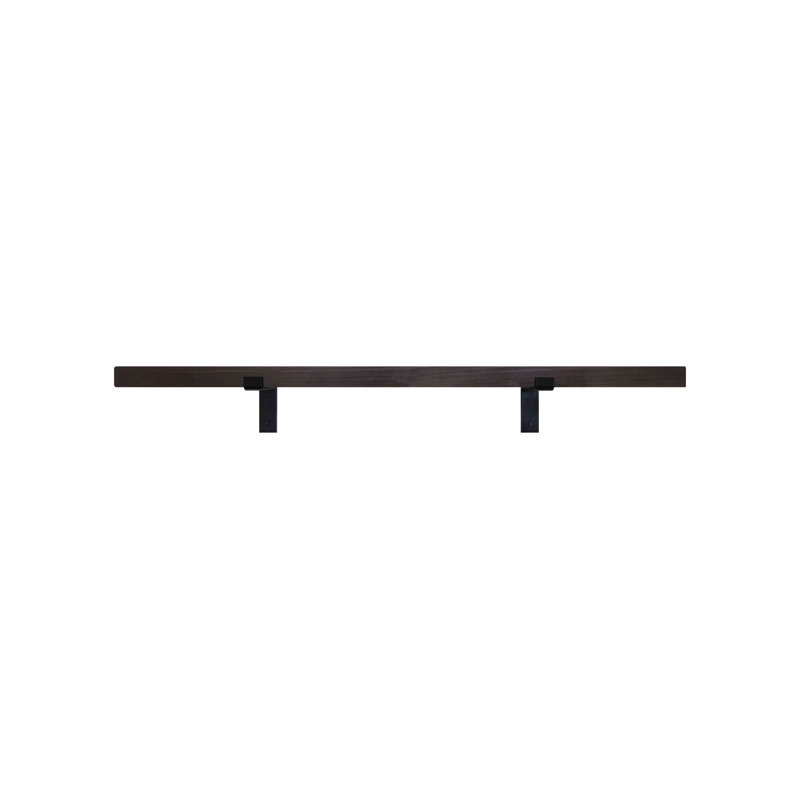 Rayne 2x3 Picture Ledge, Ebony, 62x3x2