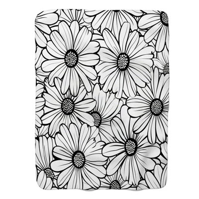 Contour des fleurs à colorier - 1 pièce Sherpa Premium