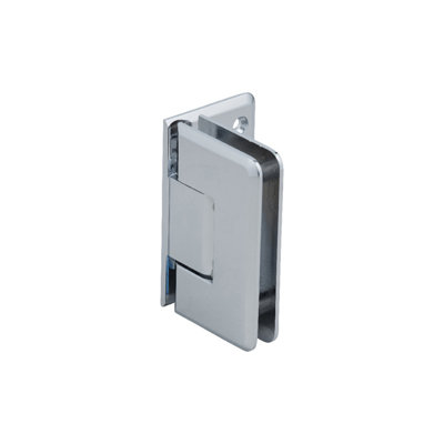 NCYINOX Solid Brass Wall Mount Offset Back Plate Hinge - Polished Chrome