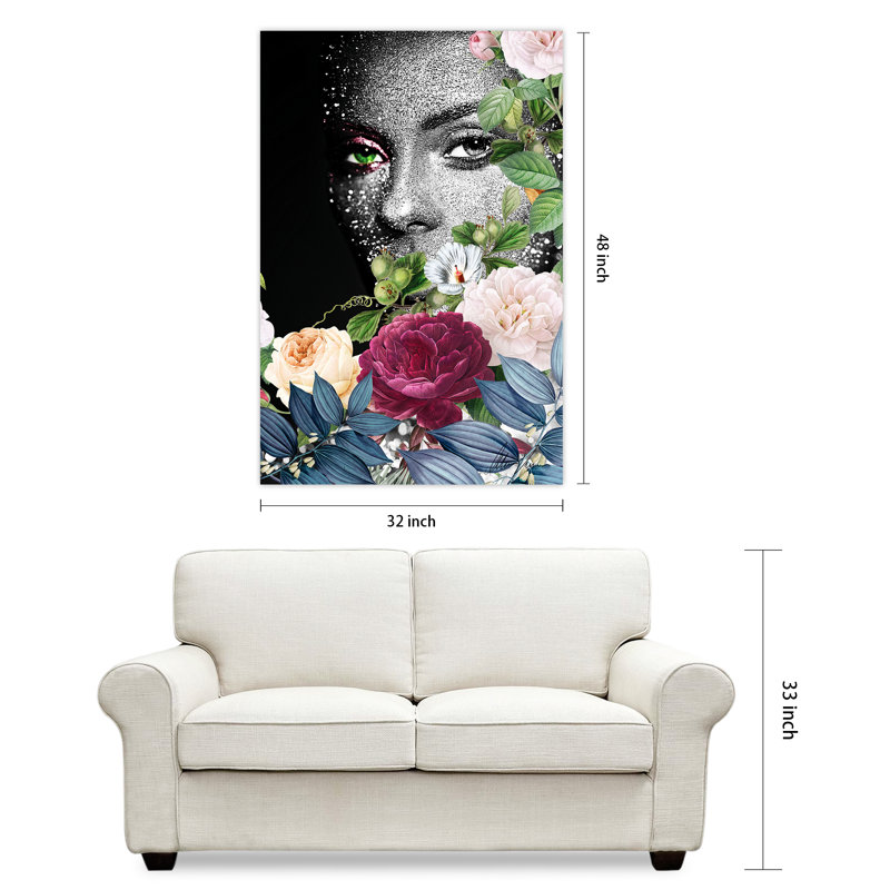 Earth Goddess Multi-Color Tempered Glass Panel Art Print Set